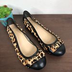 Cole Haan Leopard Print Cap Toe Calf Hair Flats Women's Size 8.5B Photo 0