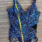 MiracleSuit  Swimsuit Purrfection Crossover One Piece Animal Print 10 12 Photo 4