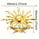 Bold Gold Sun Statement Ring – Adjustable Sunburst Jewelry for Women Photo 6