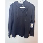 Andrew Marc  Sport Women's Fleece Split Neck Hoodie Black Size S NWT $79 Photo 11