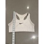 Nike  Dri-FIT Sports Bra Padded Racerback White Workout Activewear‎ Top Photo 1