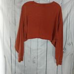 Forever 21  Williamsburg Burnt Orange Cropped Retro Sweatshirt Photo 6