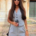 ZARA Tailored Waistcoat - Gray Photo 2