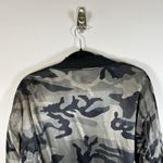 MARRAKECH Evereve Women's Satin Full Zip Elastic Waist Camo Bomber Jacket Size M Size M Photo 8