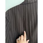 Ralph Lauren Lauren  Wool Blend Jacket Womens Size 8 Brown Stripes Career Photo 8
