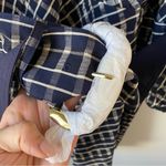 Tanya Taylor  Nicola Belted Check Print Dress Blue 20 Photo 4