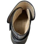 Tanino Crisci Black Leather Ankle Boots Size 37.5 Buckle Strap Made in Italy Photo 4