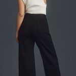 Anthropologie  Maeve Colette Ponte Crop Wide-Leg Black Pants Photo 2