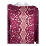 Gabby Skye Dress Size 18W Purple Lace Bell Sleeve. Photo 4