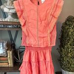 MISA Los Angeles Nilu Top & Banu Skirt Coral Womens Size XS Photo 0