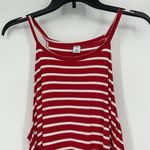 Old Navy Red White Stripe Swing Dress Halter Neck Sleeveless Stretch Size M Photo 1