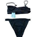 ANDIE NWT Swim Black Newport Bandeau Top Caicos Bottom Bikini Set XL Photo 1