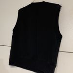 LEEN WOMENS ORION TERRY VEST ORGANIC COTTON BLACK LARGE 10/12 Photo 5