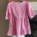 Gingham pink and white mini dress Size 10 Photo 6
