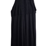 Guess  Jeans Black Halter Maxi‎ Dress Smocked Bodice Flowy Skirt L/G Photo 0
