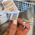 MOTHER The Insider Ankle Plaid Trouser Jean Pant Size 26 Gray Photo 6