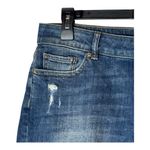DL1961 Shorts Women 27 Blue Denim Distressed Karlie Boyfriend Bluegrass Raw Hem Photo 2