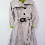SOIA & KYO Plaid A-Line Belted Jacket with side Pockets Photo 0