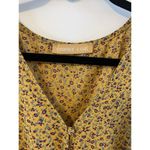 Emmer & Oat Womens S Floral Blouse Shirt Buttons Wrap spring summer boho peasant Yellow Photo 4
