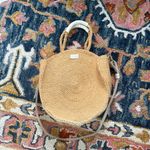 Clare V Sisal Alice Woven Raffia Round Beach Crossbody Handbag Purse Photo 2