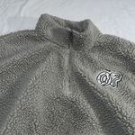Odd Future Women’s Cropped Sherpa Half Zip Gray M Medium Zumiez Photo 4