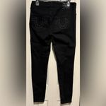 True Religion Halle Single Needle Mid Rise Super Skinny Black Jeans Size 30 Photo 4