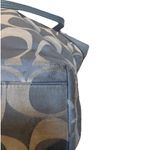 Coach Purse Light Blue Leather Signature C Laura Shoulder Tote Bag F18335 Photo 5