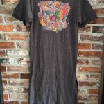 Natural Life Gray Floral Waffle Knit Maxi Dress Photo 1