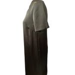 Mod Ref  Dress Black Midi‎ Crew Neck Short Sleeve Casual Women's Photo 3