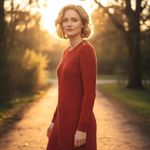 Talbots Burnt Orange Cable Knit Sweater Dress Gold Button Detail Size XL Photo 1