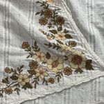 ZARA  Floral Embroidered Mini Dress Women's Size Small Neutral Cotton Lightweight Photo 9