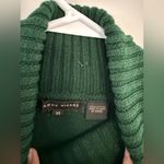 Jeanne pierre  Turtleneck Sweater Preppy Cotton Knit Dark Green Cozy Size S M Photo 5