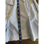 J.Crew Sack Style shorts Size 4 tie belt Blue & White Pin Stripes 1094 Photo 3