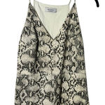 Bailey 44 Women’s Snakeskin Print Leather Front Tank Top Size M – V-Neck Racerba Photo 0