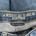 American Eagle Outfitters Blue Skinny Jeans with Distressed Details Photo 9