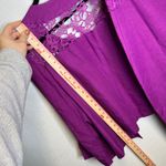 Ashley Stewart  Purple Linen Crochet Trim Jacket Skirt Suit Set Plus Size 24 18 Photo 7