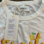 Mate the Label NWT Womens Spritz Retro White Organic Cotton Tank sz XS Bright Photo 34