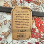 Natural Life M Medium Floral Maxi Dress Boho Flare Sleeves Sheer Tiered NO SLIP Photo 7