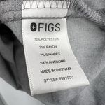 FIGS Technical Collection Scrub Top Gray Size Small V-Neck Medical Uniform Photo 2