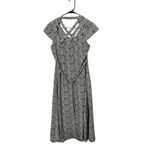 Vintage‎ Y2K 90's J.B.S. Ltd Women's Dress Animal Print Strappy Back Size 8 Black Photo 4