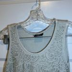 Cal Style Grey Embroidered Front Sleeveless Dress size M Size M Photo 2