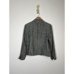 Nina Mclemore Textured Blazer Jacket Size 8 Viscose Silk Work Career Photo 4