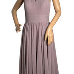 Azazie 2010s  Bonnie Vintage Mauve Chiffon Keyhole A-Line Dress A2 XS Photo 0