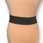 Vintage Belt Black Oversized Floral Detail Stretch Ruffle Romantic Statement Photo 2