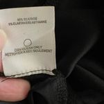 Obakki Size 2 US S Black Silk Collared Bodysuit Sleeveless Snap Front Photo 3