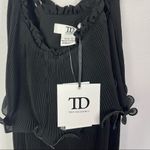 Nordstrom True Decadence Black Pleated Layered Ruffle Midi Dress S Photo 5