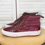 Vans SK8 Hi 46 MTE All Weather Pebble Leather Hightop Sneakers Burgundy 7 Photo 2