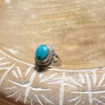 Sterling Silver Natural Blue Turquoise 925  Ring Photo 4