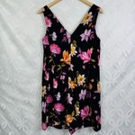 Ted Baker  Dayna‎ Rhubarb Floral Buttoned Tropical Romper Black Size 4 NWT Photo 2