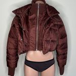 Dolls Kill Puffer Cropped Jacket Photo 4